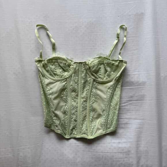 Urban Outfitters Tops - Urban Outfitters Light Green Mesh Corset